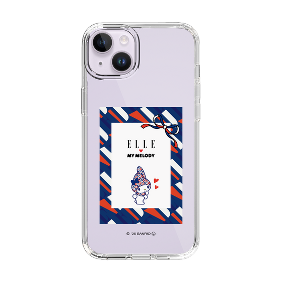 スリムプロテクションケース［ ELLE×マイメロディ＆クロミ - トリコロールカラーグラフィック3 ］