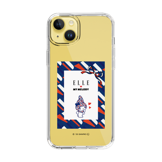 スリムプロテクションケース［ ELLE×マイメロディ＆クロミ - トリコロールカラーグラフィック3 ］