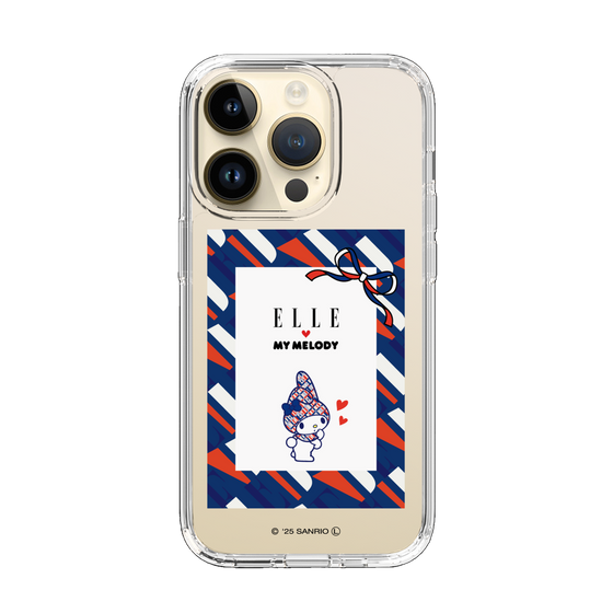 スリムプロテクションケース［ ELLE×マイメロディ＆クロミ - トリコロールカラーグラフィック3 ］