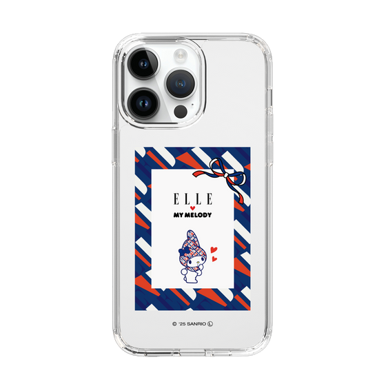 スリムプロテクションケース［ ELLE×マイメロディ＆クロミ - トリコロールカラーグラフィック3 ］