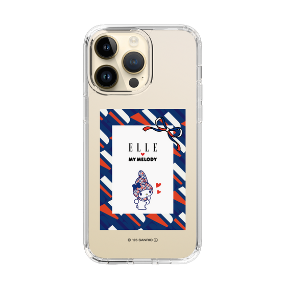スリムプロテクションケース［ ELLE×マイメロディ＆クロミ - トリコロールカラーグラフィック3 ］