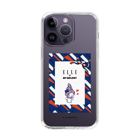 スリムプロテクションケース［ ELLE×マイメロディ＆クロミ - トリコロールカラーグラフィック3 ］