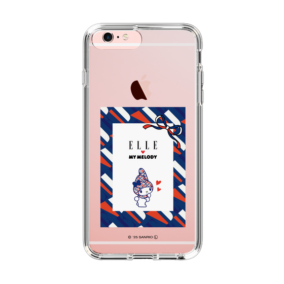 スリムプロテクションケース［ ELLE×マイメロディ＆クロミ - トリコロールカラーグラフィック3 ］