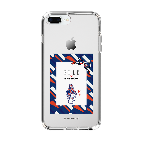 スリムプロテクションケース［ ELLE×マイメロディ＆クロミ - トリコロールカラーグラフィック3 ］