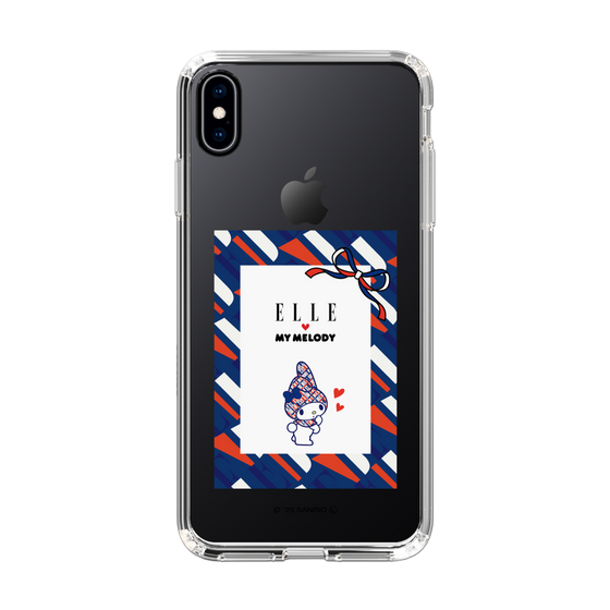 スリムプロテクションケース［ ELLE×マイメロディ＆クロミ - トリコロールカラーグラフィック3 ］