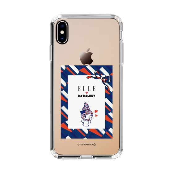 スリムプロテクションケース［ ELLE×マイメロディ＆クロミ - トリコロールカラーグラフィック3 ］