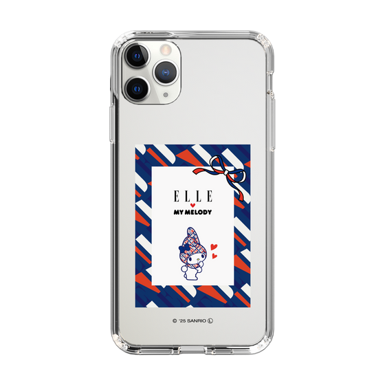 スリムプロテクションケース［ ELLE×マイメロディ＆クロミ - トリコロールカラーグラフィック3 ］