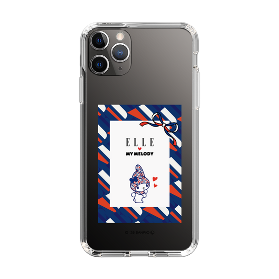 スリムプロテクションケース［ ELLE×マイメロディ＆クロミ - トリコロールカラーグラフィック3 ］