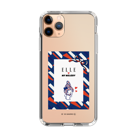 スリムプロテクションケース［ ELLE×マイメロディ＆クロミ - トリコロールカラーグラフィック3 ］