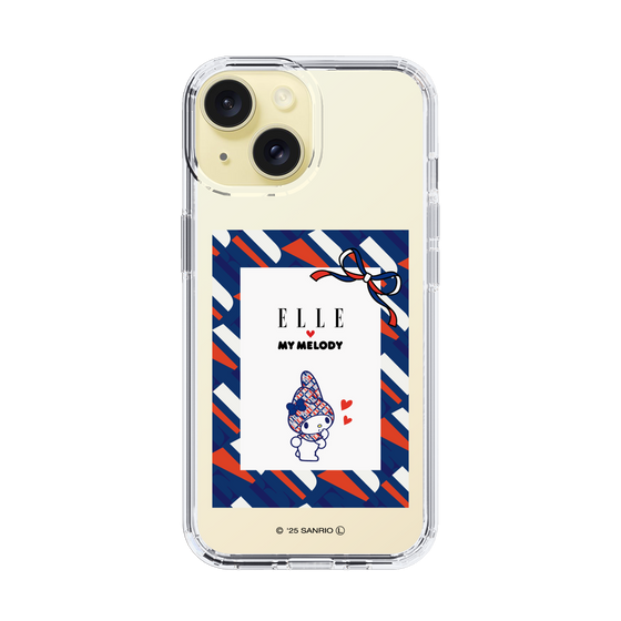 スリムプロテクションケース［ ELLE×マイメロディ＆クロミ - トリコロールカラーグラフィック3 ］
