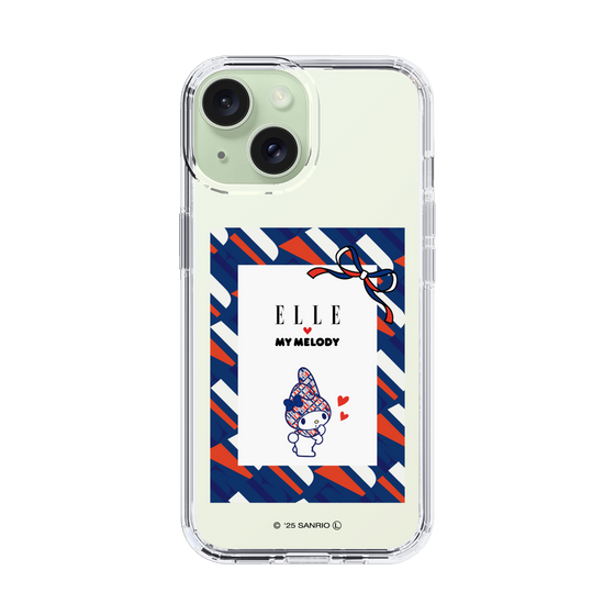 スリムプロテクションケース［ ELLE×マイメロディ＆クロミ - トリコロールカラーグラフィック3 ］