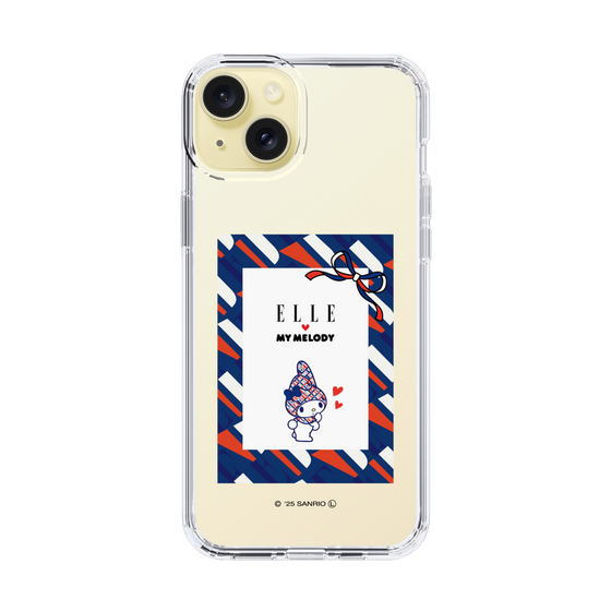 スリムプロテクションケース［ ELLE×マイメロディ＆クロミ - トリコロールカラーグラフィック3 ］