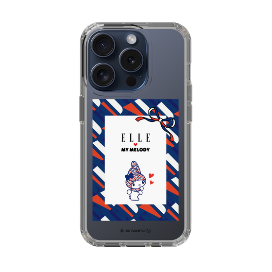 スリムプロテクションケース［ ELLE×マイメロディ＆クロミ - トリコロールカラーグラフィック3 ］