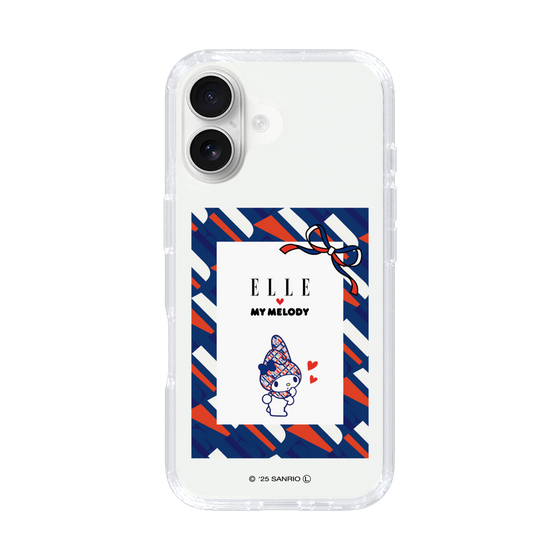 スリムプロテクションケース［ ELLE×マイメロディ＆クロミ - トリコロールカラーグラフィック3 ］