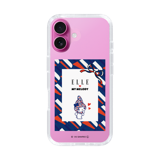スリムプロテクションケース［ ELLE×マイメロディ＆クロミ - トリコロールカラーグラフィック3 ］