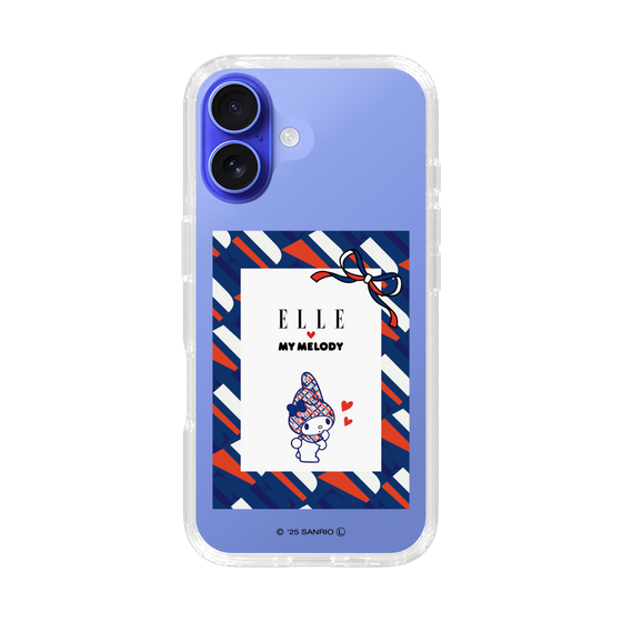 スリムプロテクションケース［ ELLE×マイメロディ＆クロミ - トリコロールカラーグラフィック3 ］