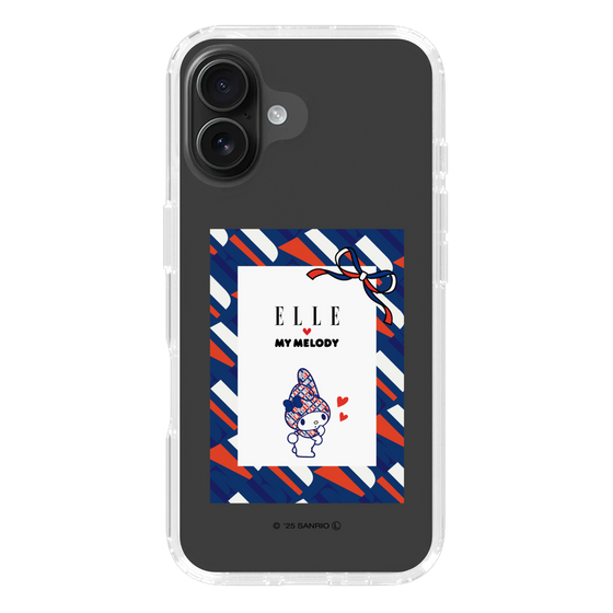 スリムプロテクションケース［ ELLE×マイメロディ＆クロミ - トリコロールカラーグラフィック3 ］