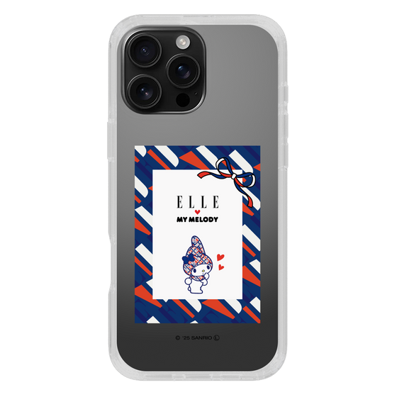 スリムプロテクションケース［ ELLE×マイメロディ＆クロミ - トリコロールカラーグラフィック3 ］