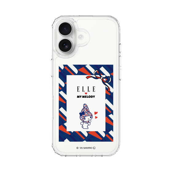 スリムプロテクションケース［ ELLE×マイメロディ＆クロミ - トリコロールカラーグラフィック3 ］