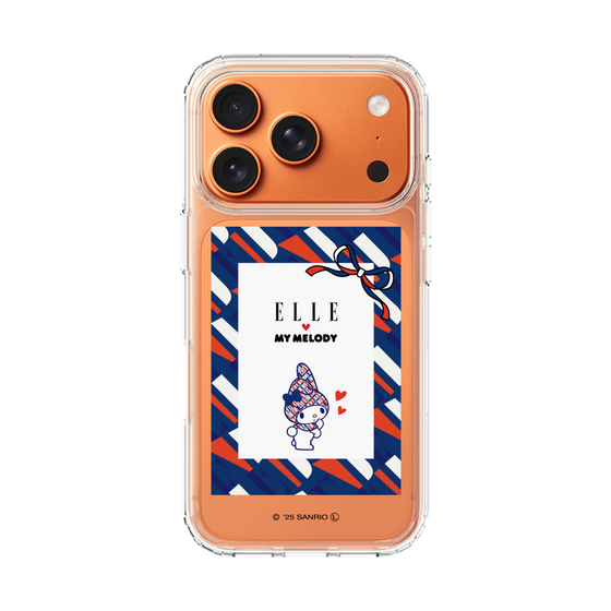 スリムプロテクションケース［ ELLE×マイメロディ＆クロミ - トリコロールカラーグラフィック3 ］