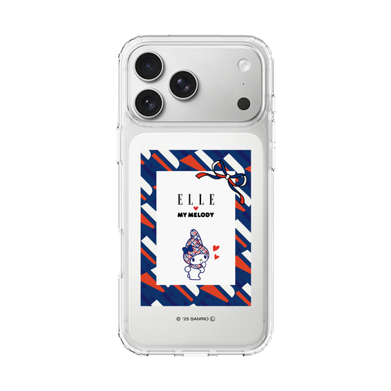 スリムプロテクションケース［ ELLE×マイメロディ＆クロミ - トリコロールカラーグラフィック3 ］
