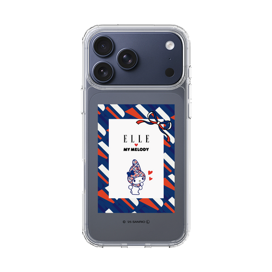 スリムプロテクションケース［ ELLE×マイメロディ＆クロミ - トリコロールカラーグラフィック3 ］