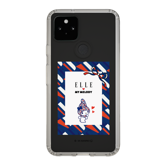 スリムプロテクションケース［ ELLE×マイメロディ＆クロミ - トリコロールカラーグラフィック3 ］