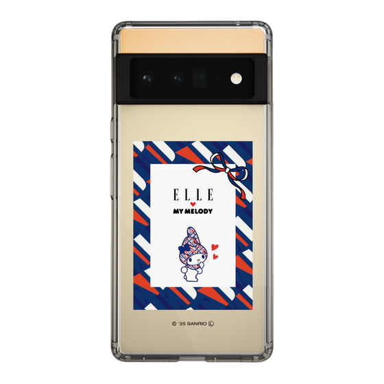 スリムプロテクションケース［ ELLE×マイメロディ＆クロミ - トリコロールカラーグラフィック3 ］