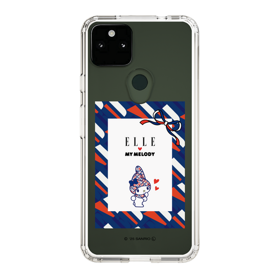 スリムプロテクションケース［ ELLE×マイメロディ＆クロミ - トリコロールカラーグラフィック3 ］