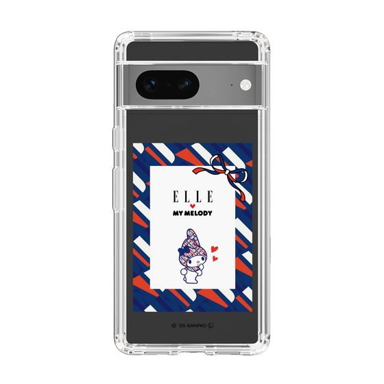 スリムプロテクションケース［ ELLE×マイメロディ＆クロミ - トリコロールカラーグラフィック3 ］