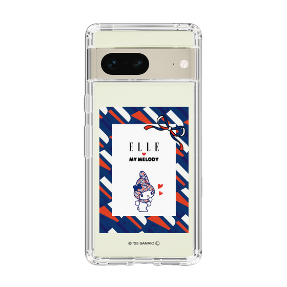 スリムプロテクションケース［ ELLE×マイメロディ＆クロミ - トリコロールカラーグラフィック3 ］