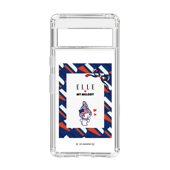 スリムプロテクションケース［ ELLE×マイメロディ＆クロミ - トリコロールカラーグラフィック3 ］
