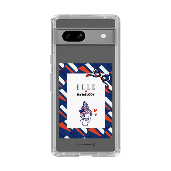 スリムプロテクションケース［ ELLE×マイメロディ＆クロミ - トリコロールカラーグラフィック3 ］