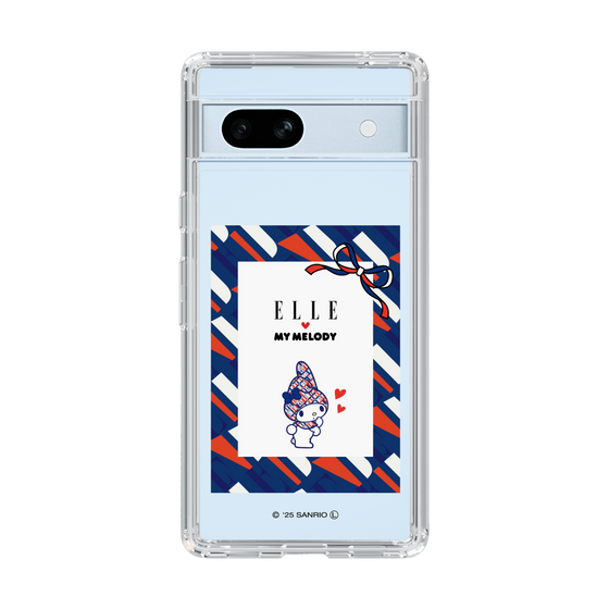 スリムプロテクションケース［ ELLE×マイメロディ＆クロミ - トリコロールカラーグラフィック3 ］