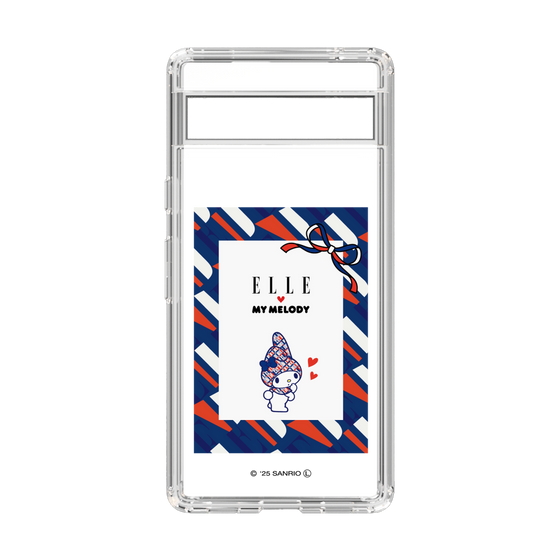 スリムプロテクションケース［ ELLE×マイメロディ＆クロミ - トリコロールカラーグラフィック3 ］