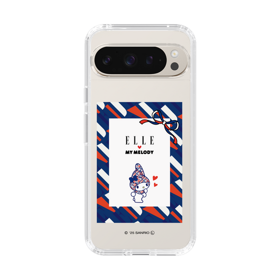 スリムプロテクションケース［ ELLE×マイメロディ＆クロミ - トリコロールカラーグラフィック3 ］