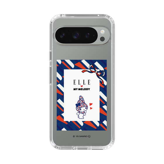 スリムプロテクションケース［ ELLE×マイメロディ＆クロミ - トリコロールカラーグラフィック3 ］