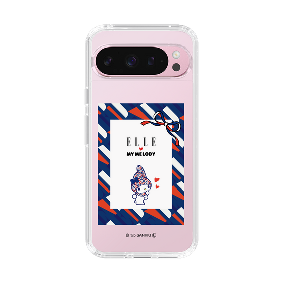スリムプロテクションケース［ ELLE×マイメロディ＆クロミ - トリコロールカラーグラフィック3 ］