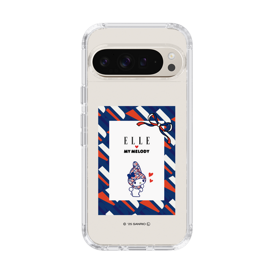 スリムプロテクションケース［ ELLE×マイメロディ＆クロミ - トリコロールカラーグラフィック3 ］