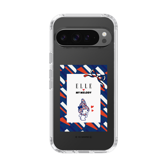 スリムプロテクションケース［ ELLE×マイメロディ＆クロミ - トリコロールカラーグラフィック3 ］