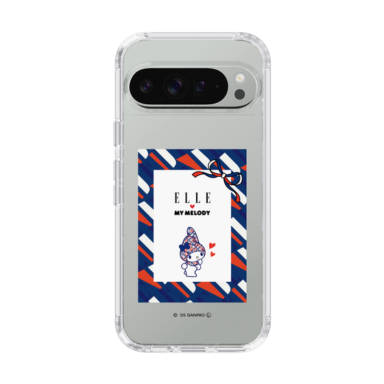 スリムプロテクションケース［ ELLE×マイメロディ＆クロミ - トリコロールカラーグラフィック3 ］