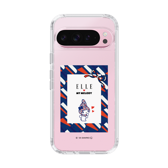 スリムプロテクションケース［ ELLE×マイメロディ＆クロミ - トリコロールカラーグラフィック3 ］