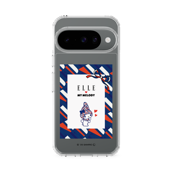 スリムプロテクションケース［ ELLE×マイメロディ＆クロミ - トリコロールカラーグラフィック3 ］
