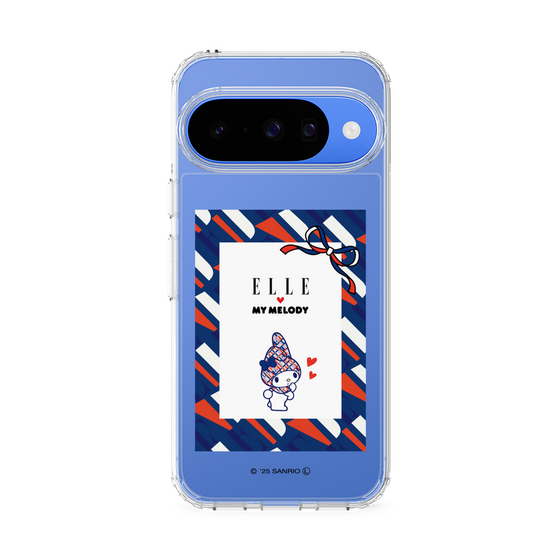 スリムプロテクションケース［ ELLE×マイメロディ＆クロミ - トリコロールカラーグラフィック3 ］