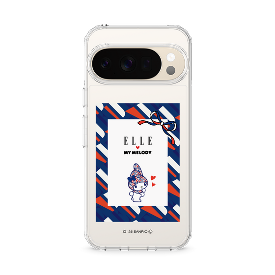 スリムプロテクションケース［ ELLE×マイメロディ＆クロミ - トリコロールカラーグラフィック3 ］