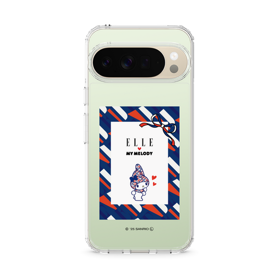 スリムプロテクションケース［ ELLE×マイメロディ＆クロミ - トリコロールカラーグラフィック3 ］