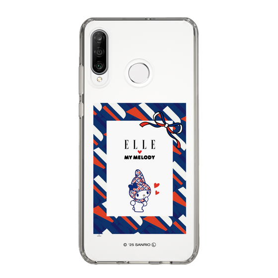 スリムプロテクションケース［ ELLE×マイメロディ＆クロミ - トリコロールカラーグラフィック3 ］