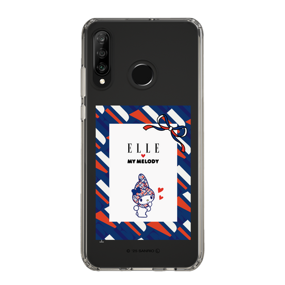 スリムプロテクションケース［ ELLE×マイメロディ＆クロミ - トリコロールカラーグラフィック3 ］