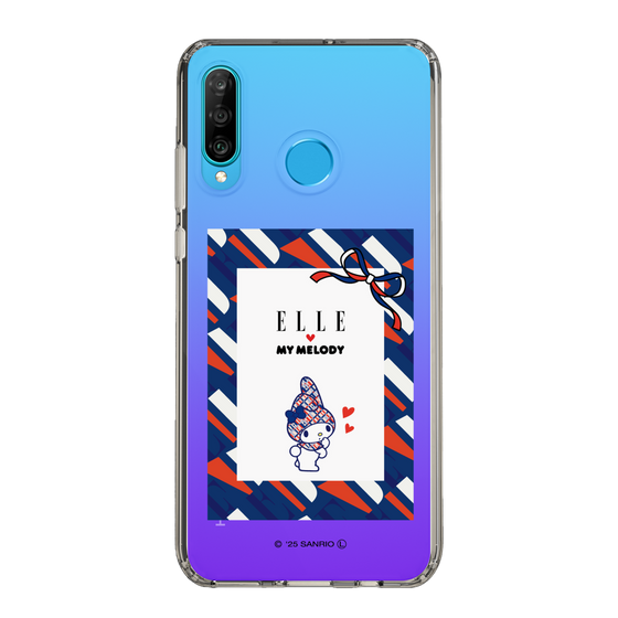 スリムプロテクションケース［ ELLE×マイメロディ＆クロミ - トリコロールカラーグラフィック3 ］