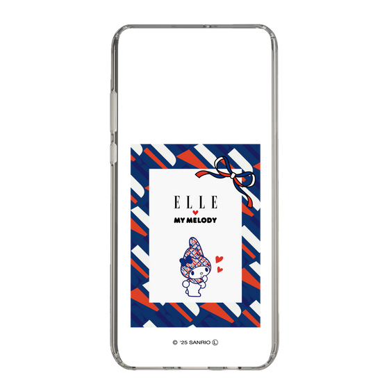 スリムプロテクションケース［ ELLE×マイメロディ＆クロミ - トリコロールカラーグラフィック3 ］